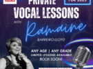 Vocal Lessons with Ramaine – 2025 | Bellville Area. Book soon!