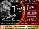 TINA’S TURN at Cafe Roux in Noordhoek – 1 May 2026